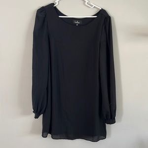 Long sleeve black dress